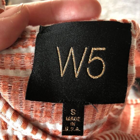 W5 Rust Orange Tasseled Tank Top - Picture 6 of 7